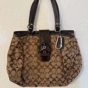 COACH F18750 Signature Soho Flap Bag